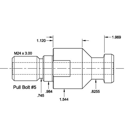 Tj Davies Co PULL BOLT PULL BOLT 5